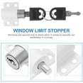 thumbnail image 3 of WHAMVOX Rectangular Sliding Window Locks for Door and Window 1Pcs 4.00X3.50X1.80cm, 3 of 8