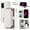White, variant on Dswteny Argyle Wallet Case for T-Mobile Revvl V+ 5G with Wrist Shoulder Strap Flip Credit Cell Phone Cover for Tmobile RevvlV+ +5G T Mobile Revell V+5G TCL Revel V + Plus G5 2021 Women Girls White