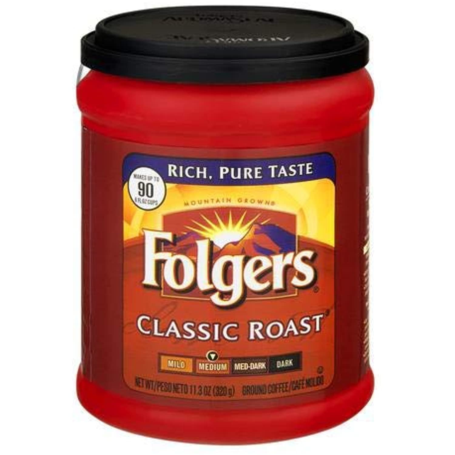 Folgers Classic Medium Roast Ground Coffee (Pack Of 18)