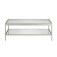 thumbnail image 3 of Pemberly Row Traditional Metal Coffee Table Nickel, 3 of 8