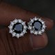thumbnail image 5 of Pendientes de circonita con diamantes rosas y copos de nieve, pendientes sencillos de girasol a la moda para mujer, 5 of 6