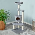 thumbnail image 3 of Two by Two Douglas 54-inch Cat Tree, Tower, Condo, Scratching Post & Playground, 3 of 11