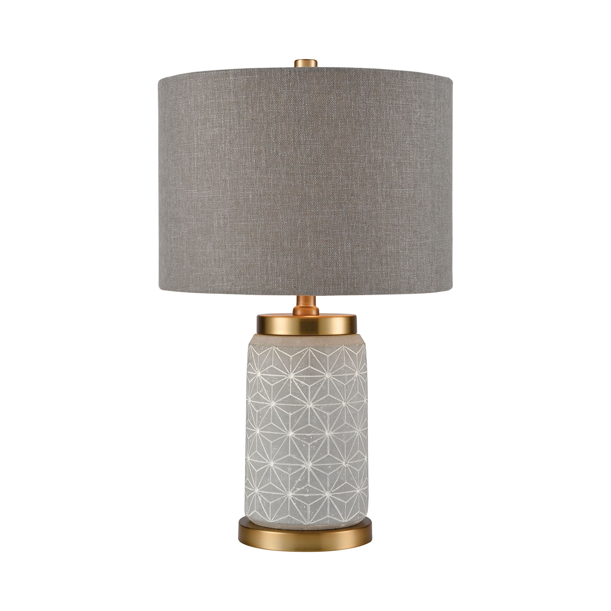 grey and gold lamp