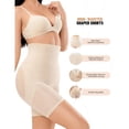 thumbnail image 5 of WTXUE Womens Panties Shaping & Control Shorts Bladder Control Underwear Shapewear High Waist Body Shaper Shorts Lifting Thigh Slimmer Shapewear Girdle | 1 Piece Beige L, 5 of 7