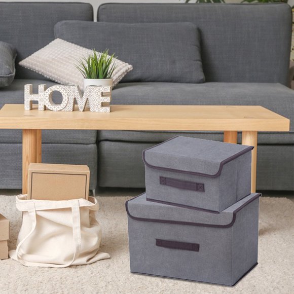 Sentmoon Deals Flyer Storage Box, Toy Closet Storage Box, Quilt Storage Box, Clothes Storage Box, 2 Pcs,A Large And A Small Todays Deals Clearance Sales