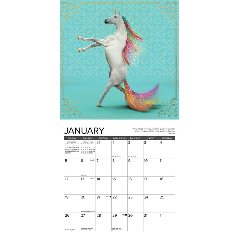 Unicorn Yoga 2025 Mini Wall Calendar - Walmart.com unicorn-yoga-2025-mini-wall-calendar-walmart-com