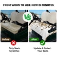 thumbnail image 4 of Golf Cart Seat Covers for 2 Seater, Brown Eucalyptus Leaves Soft Microfiber Cart Seat Towel Blanket, Summer Watercolor Leaf Absorbent Breathable Non Slip Bench Seats Protector for Golf Course 51"x31", 4 of 9