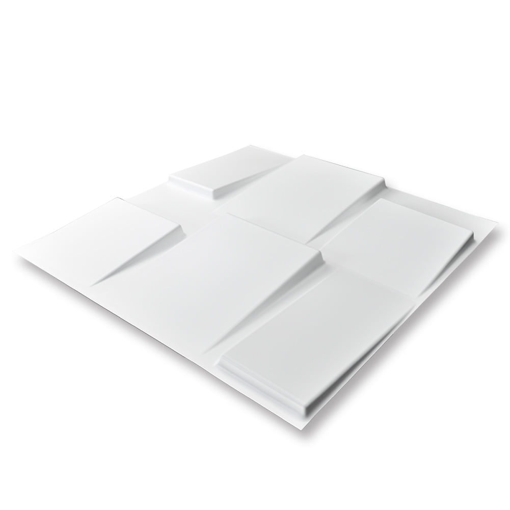 Art3d Architectural Design 19.7 in. x 19.7 in. PVC 3D Wall Panel Tile(12-Pack)
