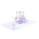 thumbnail image 3 of Matsuzay Tarjeta de felicitación del día de San Valentín Flying Flower Basket Bendición Pop Up Card Escultura de papel 3D Regalo creativo Kits de decoración para fiestas Violeta Matsuzay HA027145-02, 3 of 6