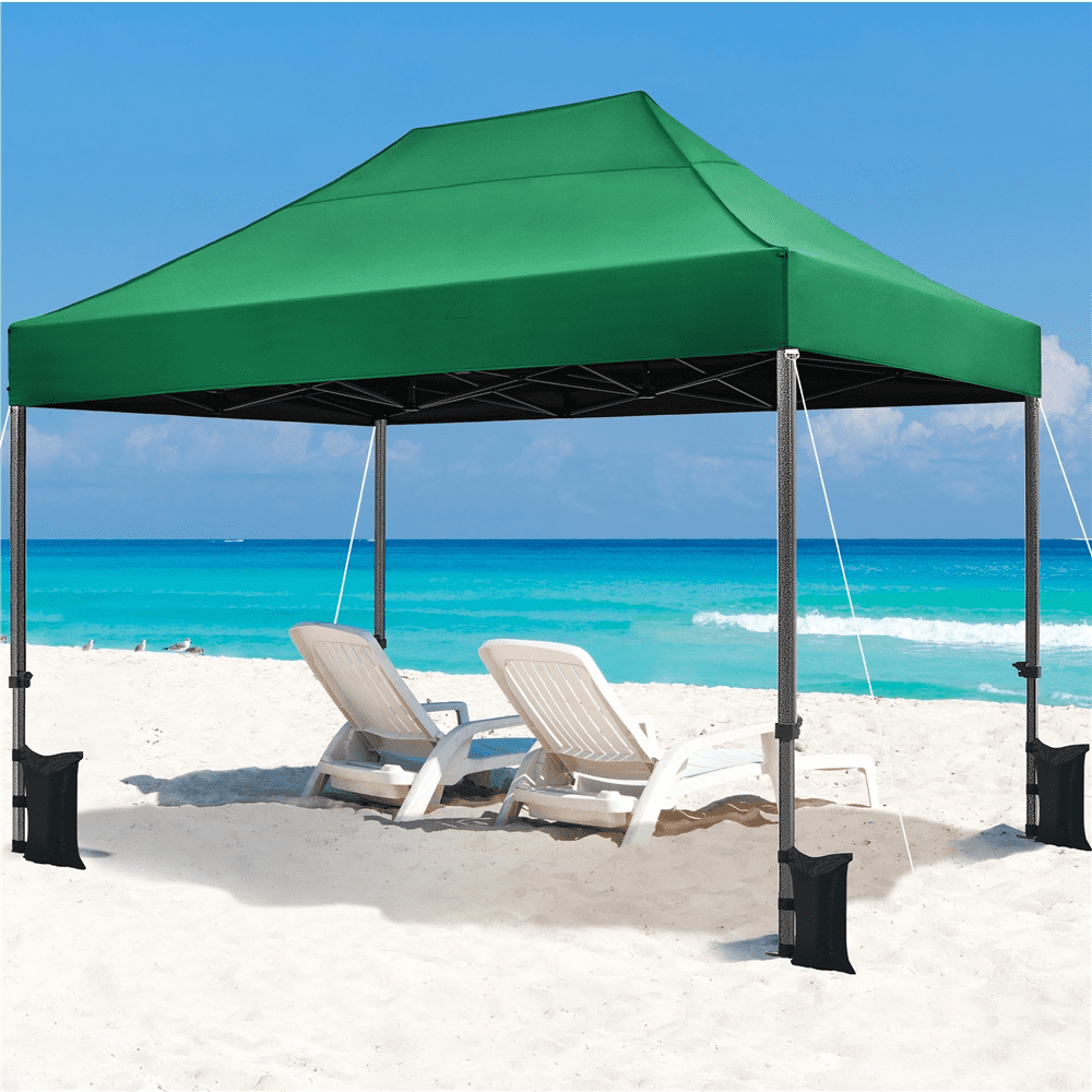 Renwick Pop Up Commercial Canopy Tent with Roller Bag, Dark Green