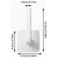 thumbnail image 3 of WHEANG Home Decor 4PC Hat Rack For Wall Hat Organizer Hat Rack For Baseball Cap Adhesive Hat Hook For Wall No Drilling Hat Hanger For Closet Cowboy Hat Holder Display, 3 of 4
