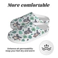 thumbnail image 6 of Balery Bears and Tropical Leaves Pattern Women's Fuzzy Memory Foam Slippers Fluffy Winter House Shoes Indoor and Outdoor-44/45, 6 of 7