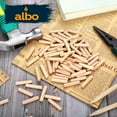 thumbnail image 7 of ALBO Hardwood Dowel Pins 1/2 x 2 Inch - 100 Pack Wooden Dowel Rods, 7 of 7