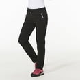 thumbnail image 2 of SHOWERORO Pantalon de Randonnée pour Femmes 1Pcs Imperméable et Résistant au Vent pour Cyclisme et Voyage en Noir, 2 of 8