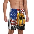thumbnail image 2 of Yiaed American Truck for Men's Soft Sleep Pajama Short Lounging Pajama Shorts-Large, 2 of 6