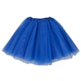 thumbnail image 4 of Women Adult 3 Layers Mesh Tulle Skirt Long Dress Princess Party Skirt Girls Ballet Pettiskirt Tutu Dance Skirt, 4 of 5
