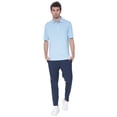thumbnail image 5 of AVA Athletica Men's Polo Collar Moisture-Wick Active Wear Fine Striped T-Shirt; Alaskan Blue; MD, 5 of 6