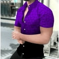 thumbnail image 1 of Chemise à Manches Courtes Imprimée 3D Mode Décontractée Été pour Hommes Grande Taille TP-5TG, 1 of 5