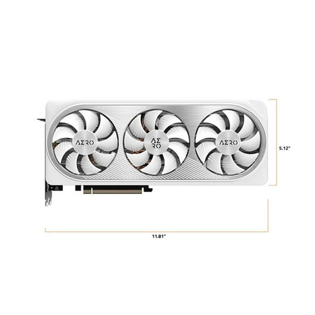 GIGABYTE - NVIDIA GeForce RTX 4070 Ti AERO OC V2 12GB GDDR6X PCI Express 4.0 Graphics Card - White