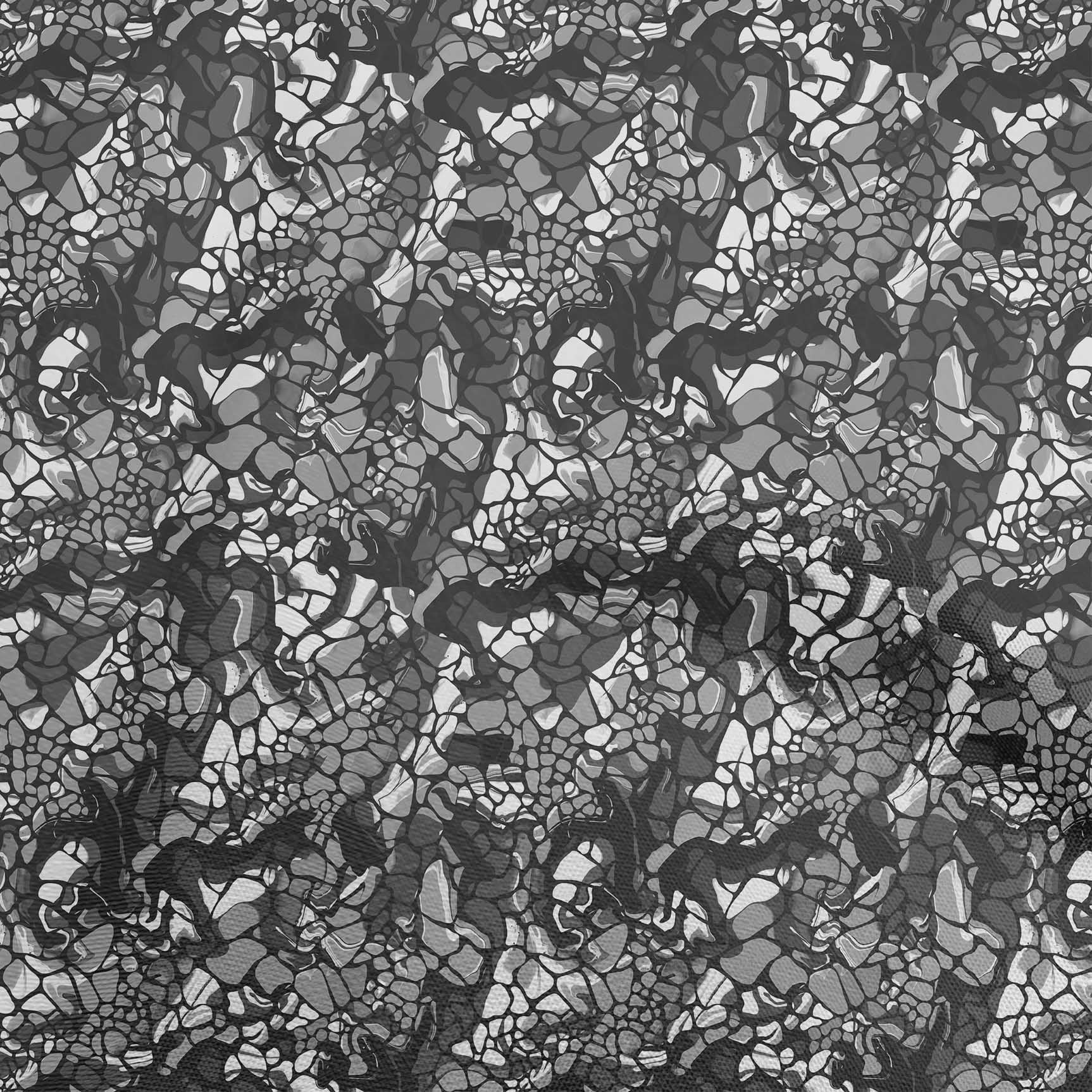 oneOone Cotton Flex Gray Fabric Abstract Sewing Material Print Fabric By The Yard 40 Inch Wide