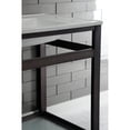 thumbnail image 2 of Kingston Brass VWP3122B5 Quadras 31" Ceramic Console Sink with Steel Base and Glass Shelf (1-Hole), White/Oil Rubbed Bronze, 2 of 7
