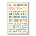 thumbnail image 5 of The Stupell Home Decor Collection Bathroom Rules Typography Rubber Ducky Bathroom Oversized Wall Plaque Art, 12.5 x 0.5 x 18.5, 5 of 5