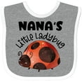 thumbnail image 3 of Inktastic Nana's Little Ladybug Boys or Girls Baby Bib, 3 of 4