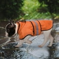 thumbnail image 4 of HDE Dog Raincoat Hooded Slicker Poncho for Small to X-Large Dogs and Puppies Safety Orange M, 4 of 7