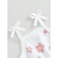 thumbnail image 5 of Bagilaanoe Newborn Baby Girls One-pieces Flower Print Sleeveless Jumpsuit 6M 12M 18M 24M 3T 4T Kids Romper Casual Clothing, 5 of 8