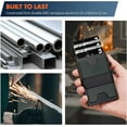 thumbnail image 7 of Slim Card Holder, Minimalist Pop Up Wallet for Men | RFID Blocking, Cash Band, 12+ Cards Storage (Black), 7 of 7