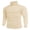Beige, variant on Men's Cotton Slim Fit Basic Turtleneck Long Sleeve Lightweight Pullover Sweaters Casual High Neck Tops