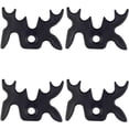 thumbnail image 1 of PinesC 4 Pack Plastic Moosehead Pool Billiard Cue Bridge Head black, 1 of 3