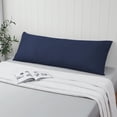 thumbnail image 4 of Funda para Almohada Corporal Zaizaihome Algodón Egipcio 51x137 cm Azul Marino, 4 of 6