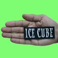 thumbnail image 2 of Ice Cube Rapper Patch Script Logo Music Embroidered Iron On, 2 of 2