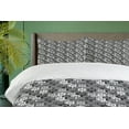 thumbnail image 4 of Ambesonne Owl Print Duvet Cover Sets, Night Birds Eyes Graphic, 2-Queen, Dimgray Grey, 4 of 7