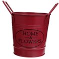 thumbnail image 5 of Toyvian Vintage Dark Red Metal Flower Pot with Handle for Indoor Outdoor Plant Arrangement and Decoration, 5 of 8