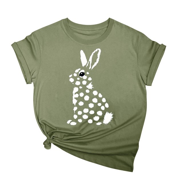 Tops de Cuello Alto para las Mujeres Amante Impreso Camiseta Cuello Redondo Manga Corta, Poliéster Spandex