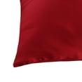 thumbnail image 6 of PiccoCasa Silk Pillowcase with Zipper, Burgundy Travel(14"x20"), 6 of 6