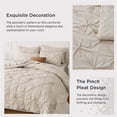 thumbnail image 2 of Comforter Set Beige - 7 Piece - King, 2 of 5