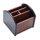 thumbnail image 1 of Siveit Organizador De Escritorio De Madera Con 4 Compartimentos, Organizador De Escritorio Giratorio De Madera, Suministros De Oficina, Soporte Giratorio Para Carrito Con Control Remoto (Organizador D, 1 of 5