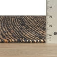 thumbnail image 6 of Striped Blue/Natural Handwoven Jute Rug, 6' x 9', 6 of 6