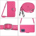 thumbnail image 5 of for Motorola Moto G Play 4G 2024 Wallet Case, Elegant Card Holder Cash Slot PU Leather Kickstand Shoulder Strap Shockproof Protective Flip Women Girls Case Cover for Moto G Play 4G 2024, Rose, 5 of 6