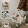 thumbnail image 4 of Parker Baby Co. Felt Diaper Caddy - Large Nursery Organizer with Removable Dividers, 4 of 7