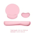 thumbnail image 2 of WHAMVOX Wrist Rest And Mouse Pad Set Pink 1Set 17.29X3.14X0.98in, 2 of 6
