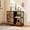 Rustic Brown Wood Grain Print, variant on GALAXHERO 3 Drawer File Cabinet, Rolling Printer Stand with Storage, Lateral Fabric Filing Cabinet for Home Office, Rustic Brown Wood Grain, Fits Letter/A4