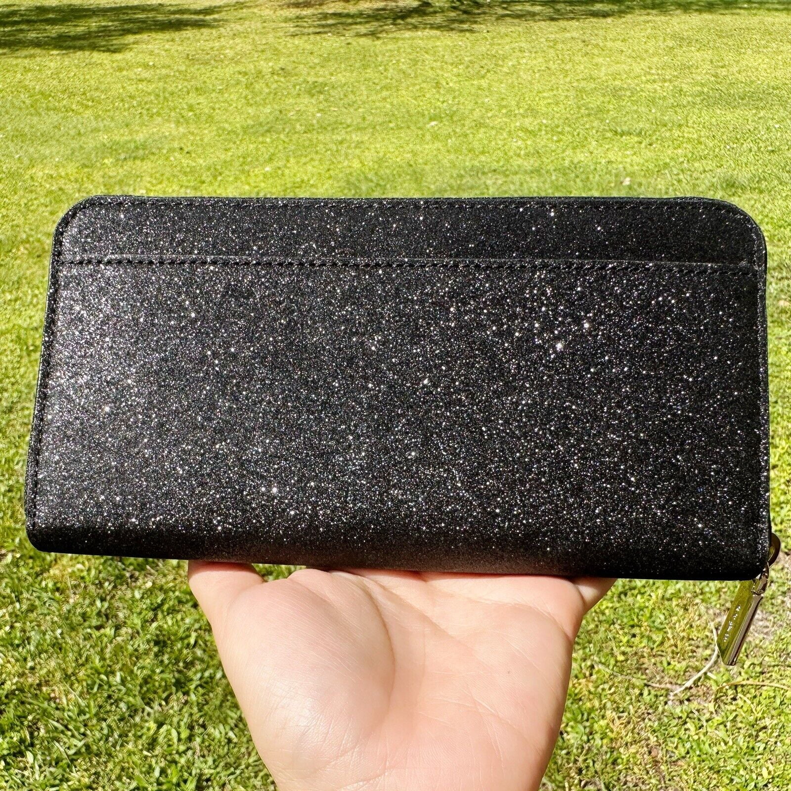 KATE SPADE SHIMMY BOXED LARGE CONTINENTAL WALLE 国内即発 Kate Spade Shimmy Tinsel Glitter Boxed Large Continental