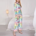 thumbnail image 4 of Bingfone Womens Pajama Sets Cute Unicorn Print,Long Sleeve Loungewear Pajamas Set-Large, 4 of 9