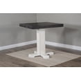 thumbnail image 6 of Sunny Designs Carriage House 36" Wood Pub Table in White/Dark Brown, 6 of 7