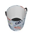 thumbnail image 3 of Easygdp Cute Chameleons On Blue Large Dirty Clothes Hamper, Lightweight Storage Basket, Household Laundry Bag with Handle - Small, 3 of 8