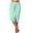 *Green, variant on ClodeEU Women's High Waisted Drawstring Capri Leggings ,Slim Fit Casual Athletic Pants with Pockets Green,Womens Plus L